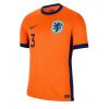 Köp Landslagströja Nederländerna Hemmaställ EM 2024 orange Kortärmad Matthijs de Ligt 3-1